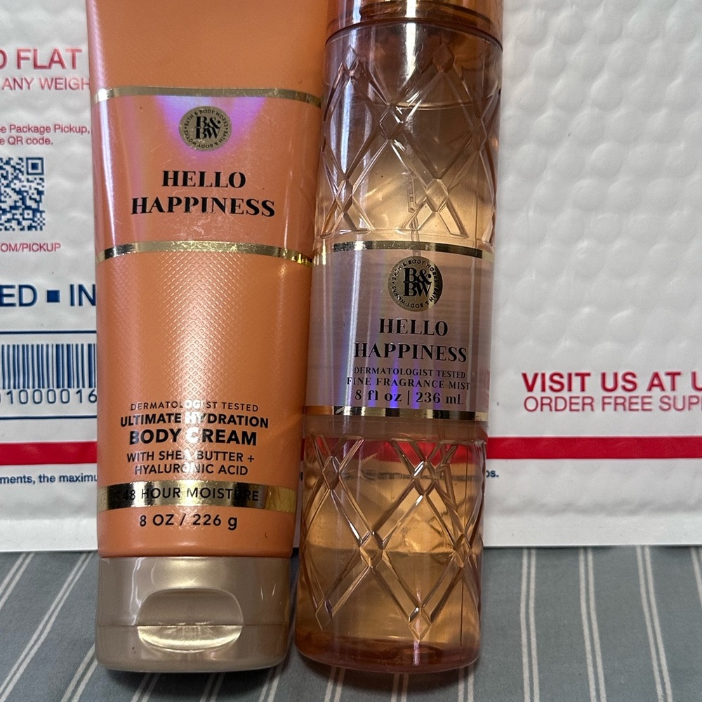Bath & body works hello happiness set